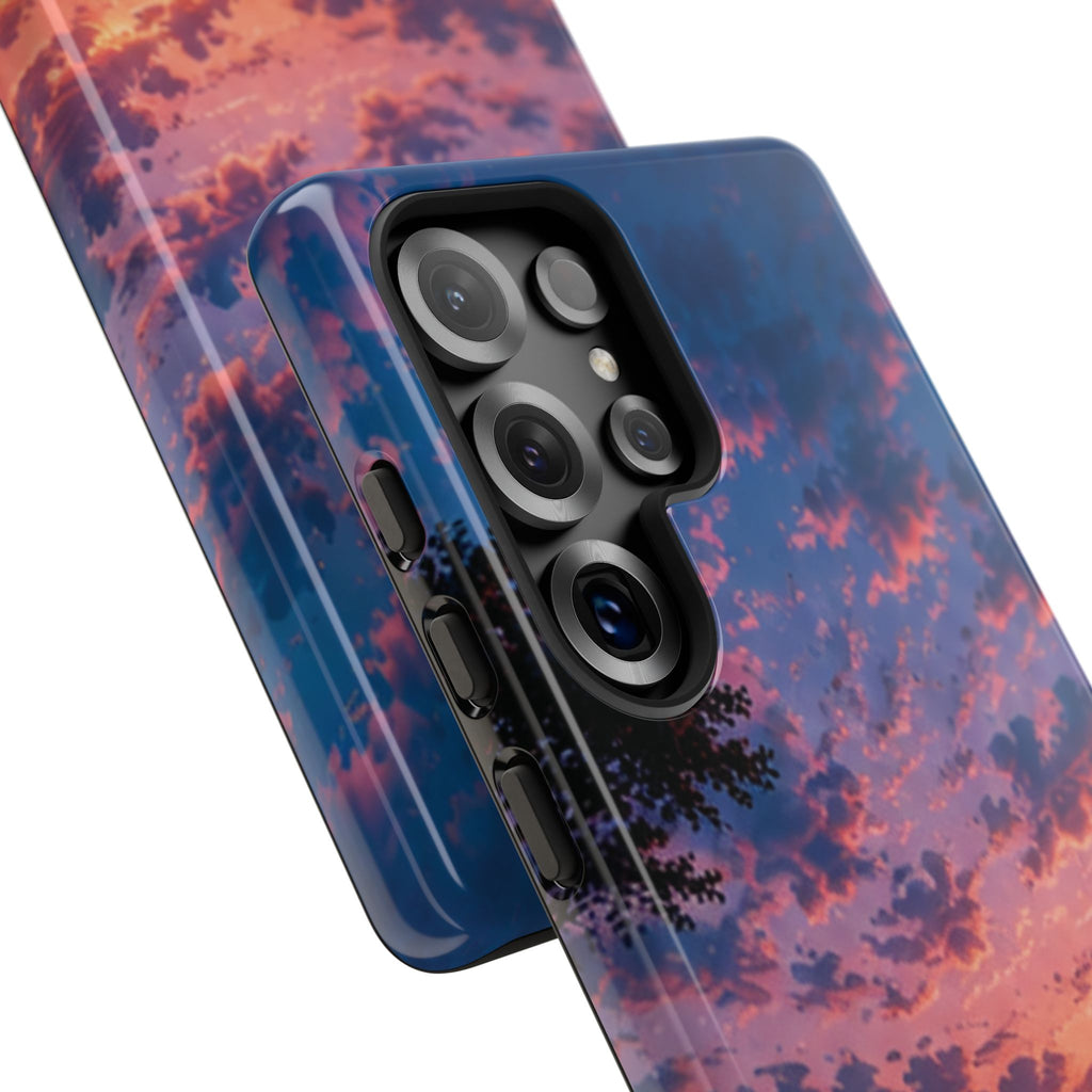 Sunset Mountain Phone Case — Tough Protective Phone Cover with Scenic Sunset Design