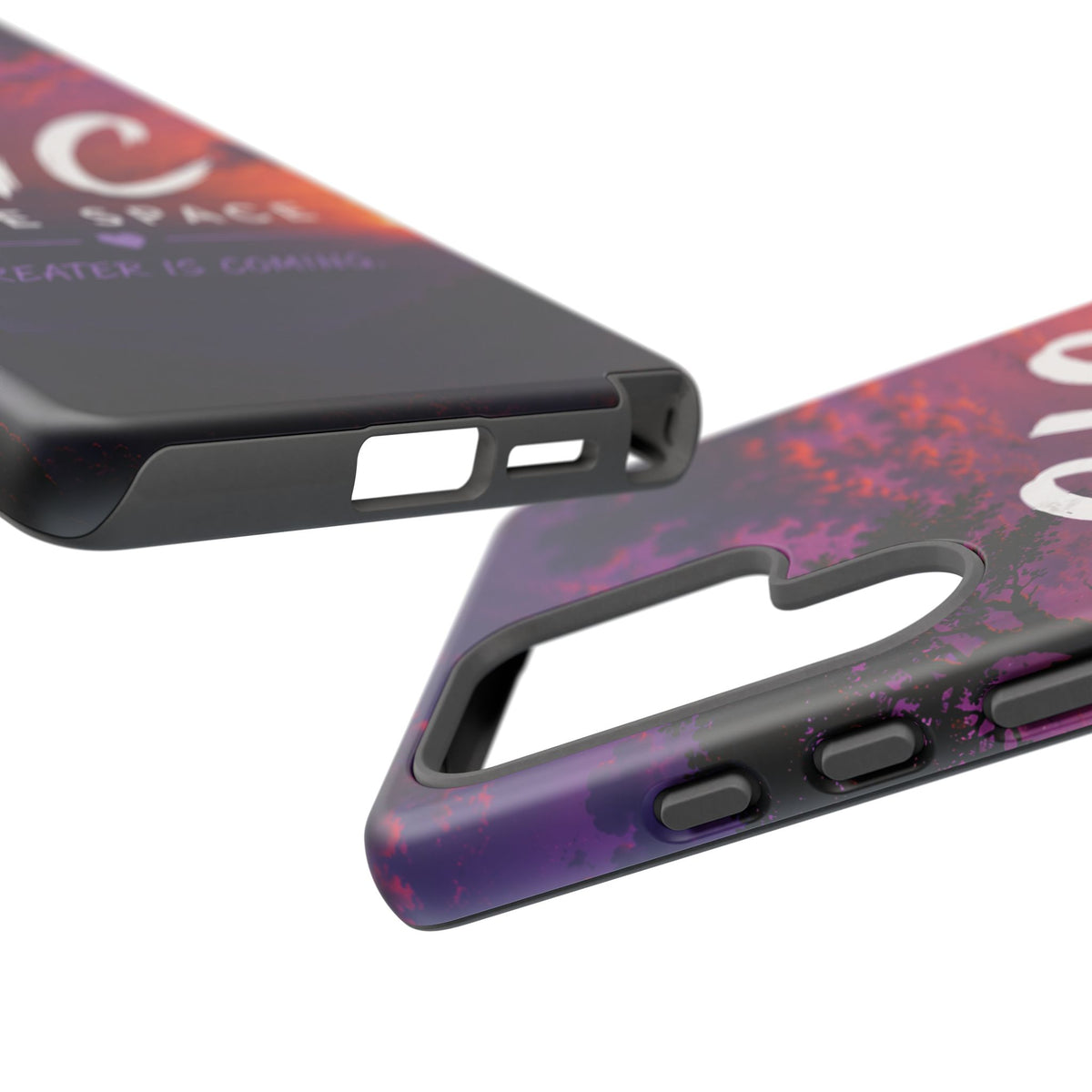 GIC Safe Space Tough Phone Case — "Greater Is Coming" Sunset Design