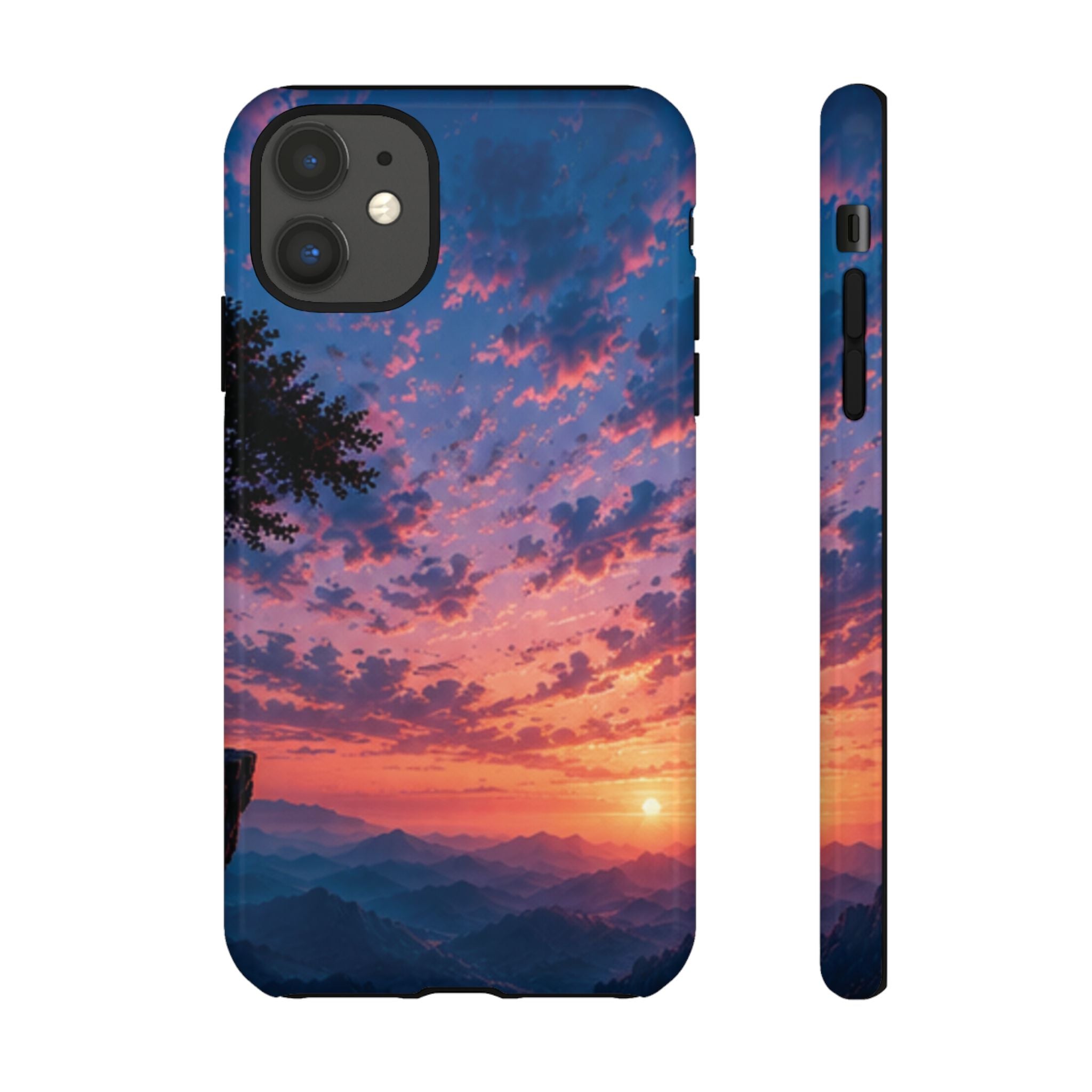 Sunset Mountain Phone Case — Tough Protective Phone Cover with Scenic Sunset Design