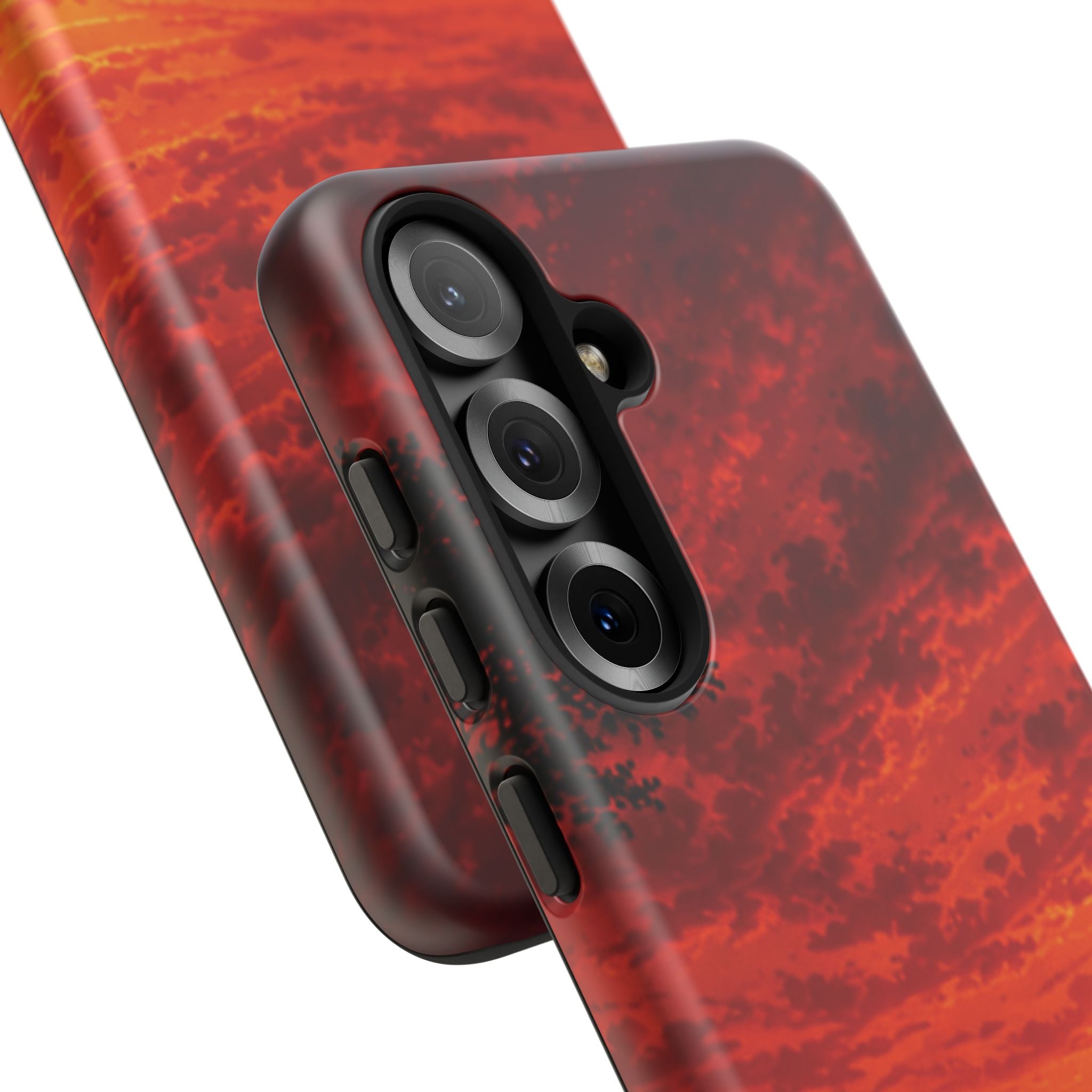 Sunset Mountain Tough Phone Case — Red Horizon Landscape Protective Case