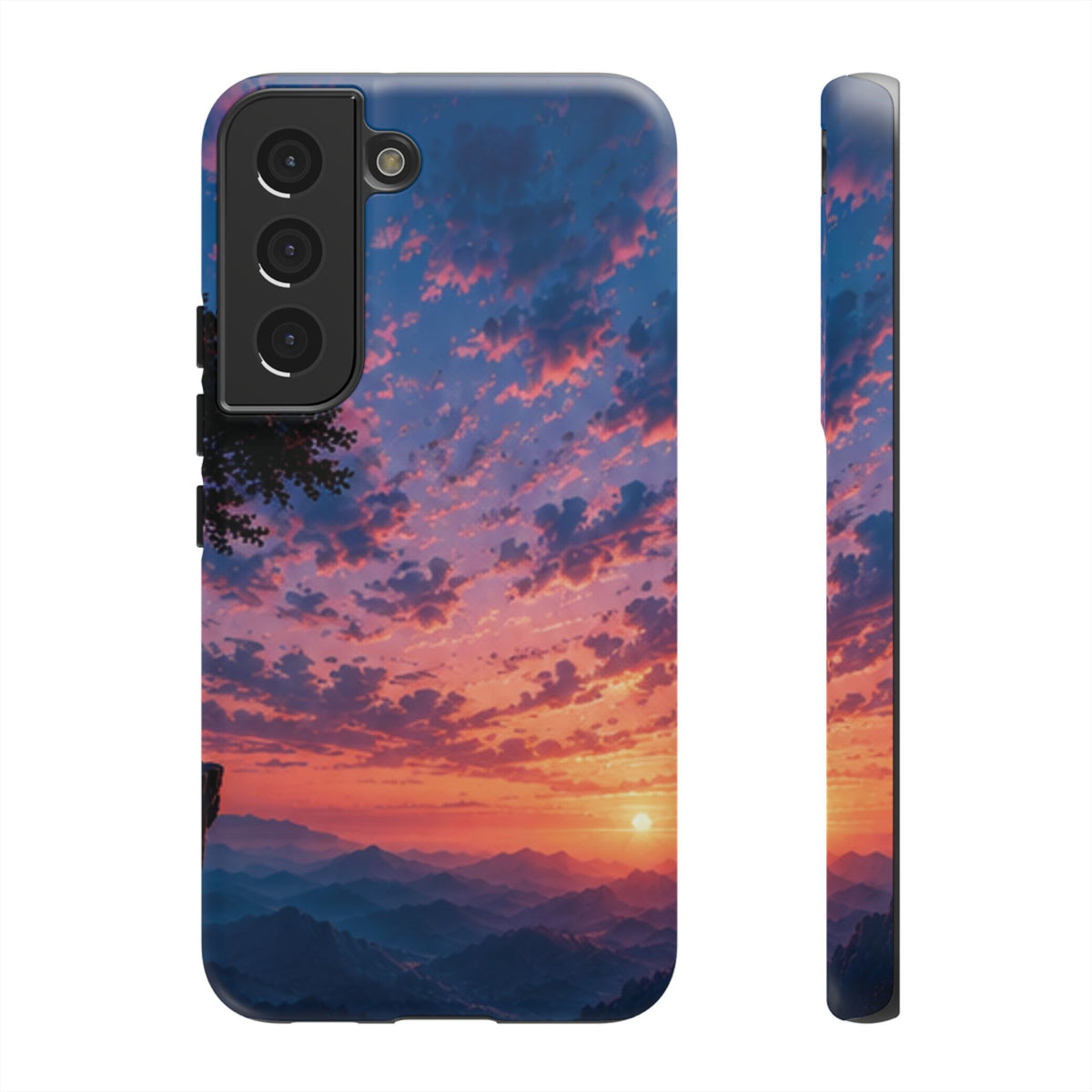 Sunset Mountain Phone Case — Tough Protective Phone Cover with Scenic Sunset Design