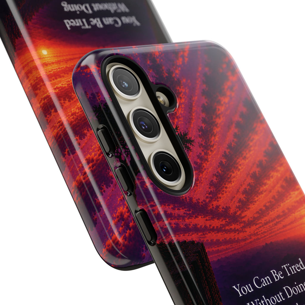 Phone Case — "Greater Is Coming" Inspirational Sunset Design