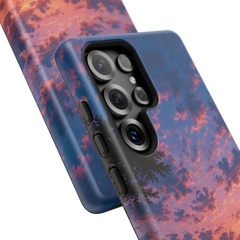 Sunset Mountain Phone Case — Tough Protective Phone Cover with Scenic Sunset Design