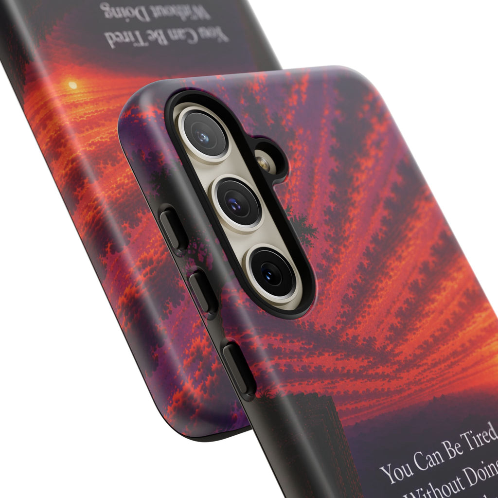 Phone Case — "Greater Is Coming" Inspirational Sunset Design