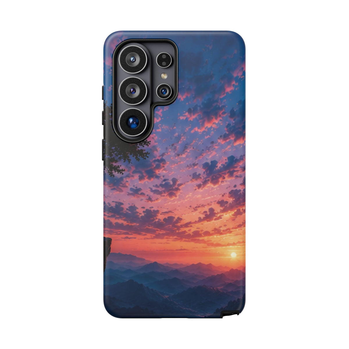 Sunset Mountain Phone Case — Tough Protective Phone Cover with Scenic Sunset Design