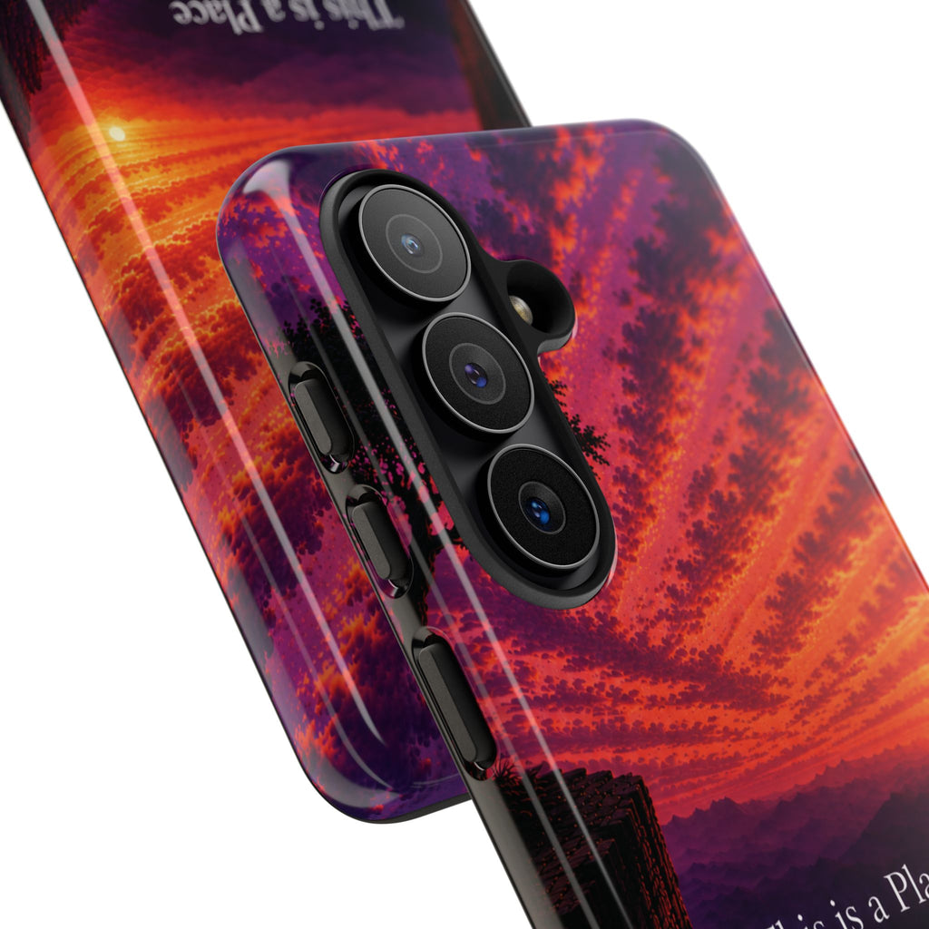 Phone Case — "This is a Place Where You're Seen, You're Heard and Not Judged" Sunset Design