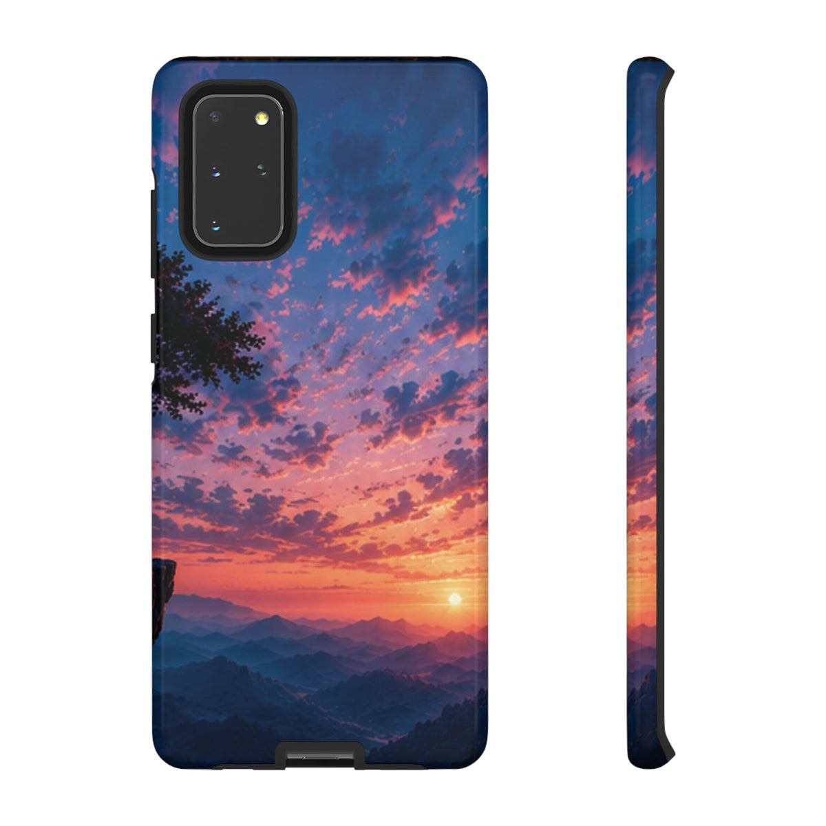 Sunset Mountain Phone Case — Tough Protective Phone Cover with Scenic Sunset Design