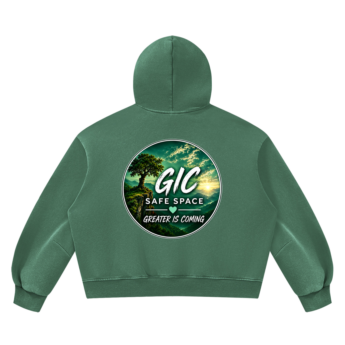 Unisex Vintage Wash Boxy Fleece Hoodie