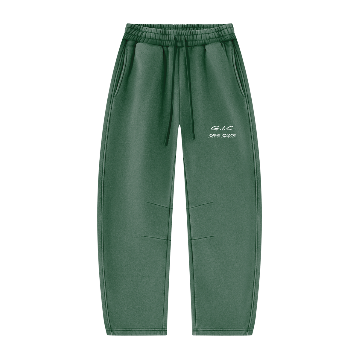 Unisex Vintage Wash Barrel Leg Fleece Sweatpant