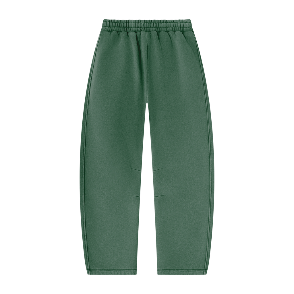 Unisex Vintage Wash Barrel Leg Fleece Sweatpant